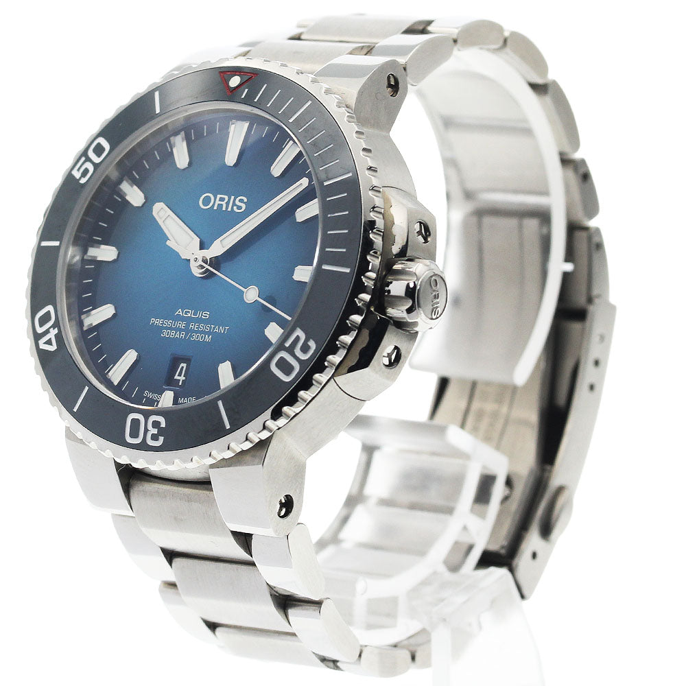 ORIS 7732 4185 Aquis Clean Ocean Limited Edition Date Limited to 2000 pieces Automatic Men's Excellent Condition