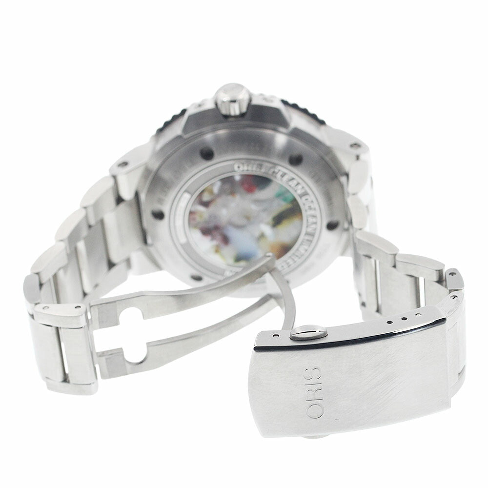 ORIS 7732 4185 Aquis Clean Ocean Limited Edition Date Limited to 2000 pieces Automatic Men's Excellent Condition