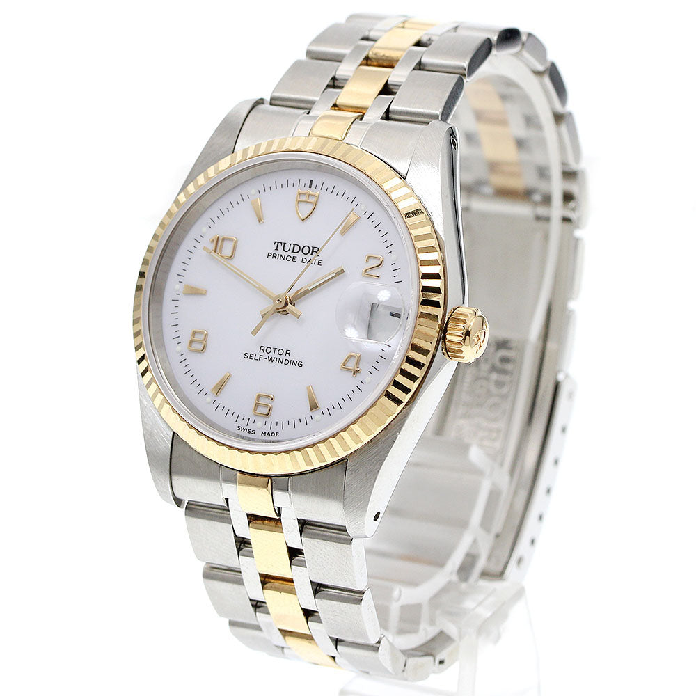 TUDOR 74033 Prince Date YG Combination Automatic Men's Watch (Good Condition)