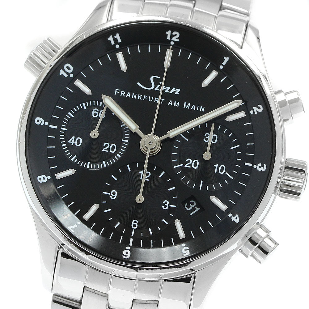 Sinn 6000 Frankfurt Financial Watch Chronograph Date Automatic Men's Watch with Box and Warranty
