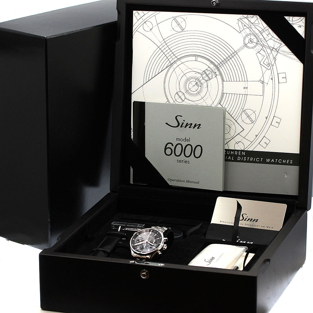 Sinn 6000 Frankfurt Financial Watch Chronograph Date Automatic Men's Watch with Box and Warranty