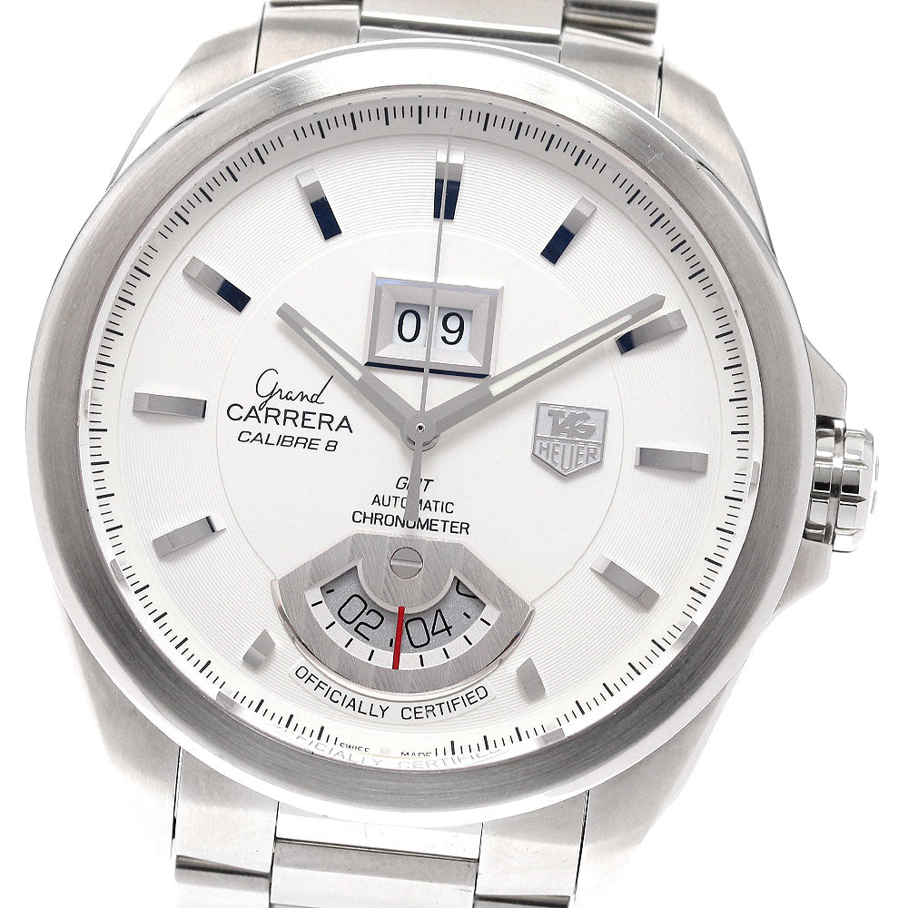 TAG Heuer WAV5112.BA0901 Grand Carrera Caliber 8 Date GMT Automatic Men's Watch with Box and Warranty Card