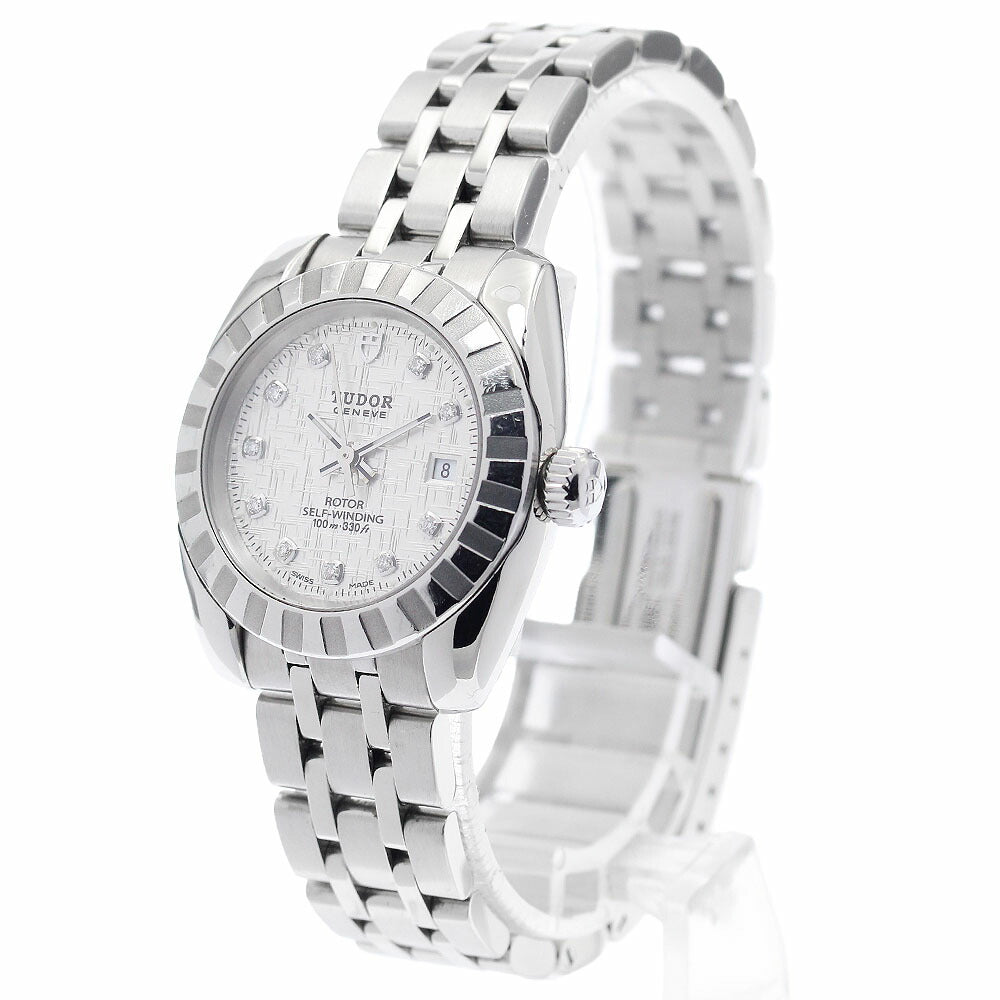 TUDOR 22010 Classic Date 10P Diamond Automatic Ladies Watch with Warranty
