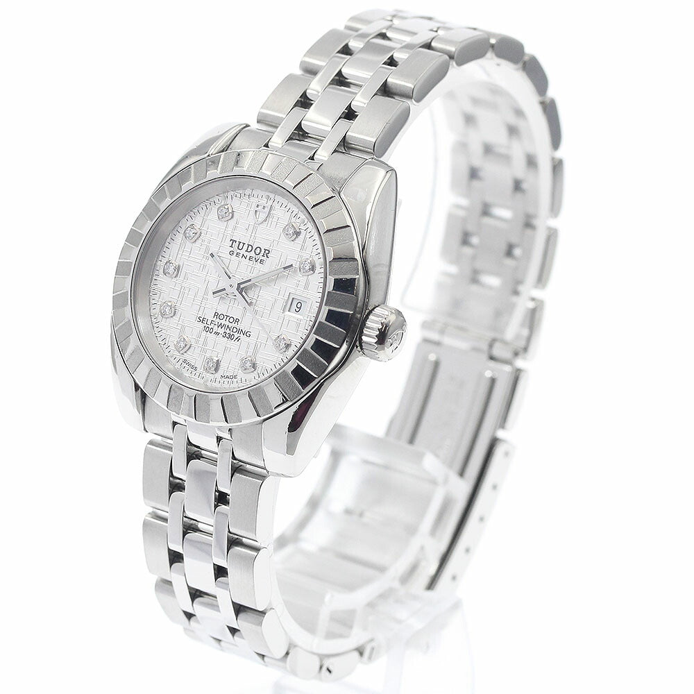 TUDOR 22010 Classic Date 10P Diamond Automatic Ladies Watch with Warranty