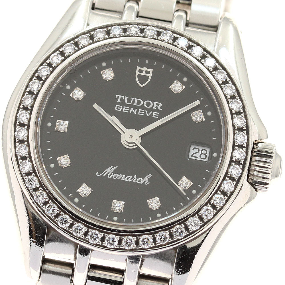 TUDOR 15810 Monarch Diamond Bezel 10P Diamond Quartz Women's Watch