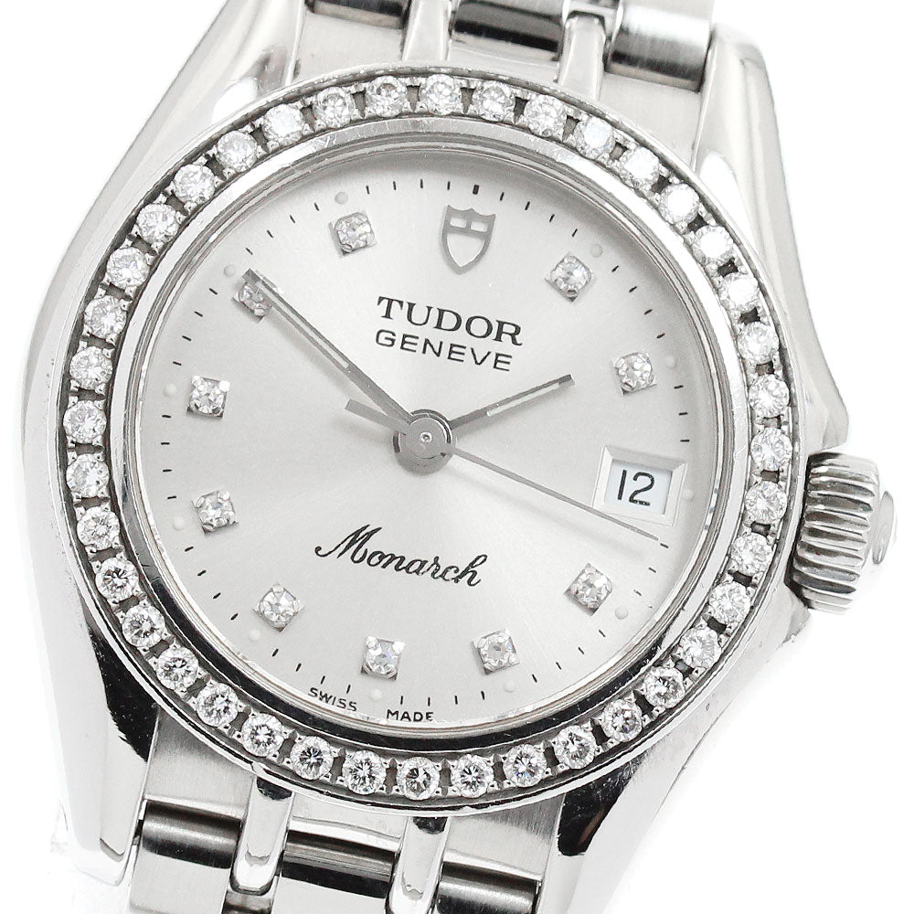TUDOR 15810 Monarch Diamond Bezel 10P Diamond Quartz Women's Watch
