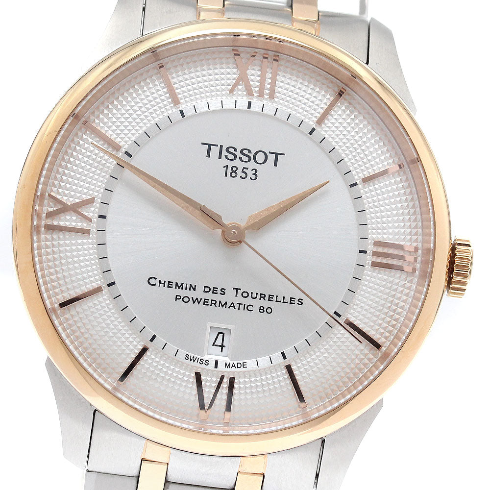 TISSOT T139.407.22.038.00 Chemin des Tourelles Date Automatic Men's Watch Excellent Condition with Box