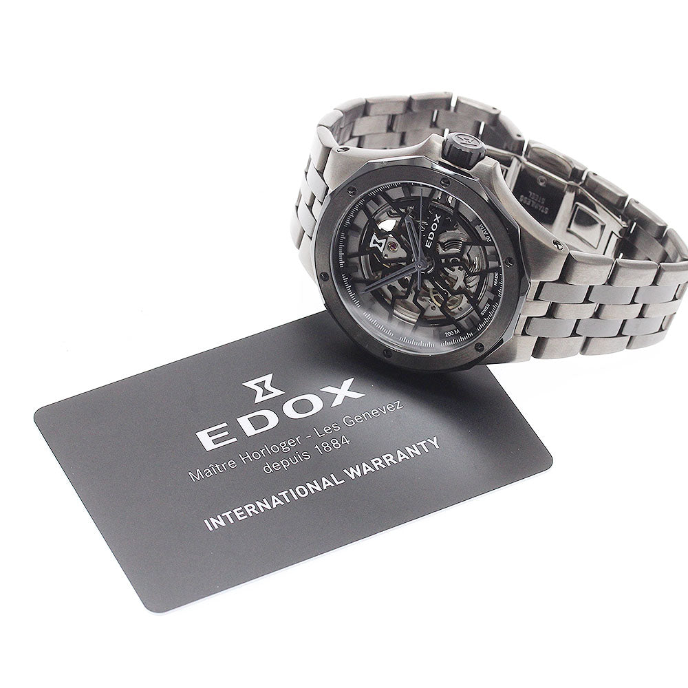 EDOX 85303 Delfin Mechano Automatic Men's Watch Excellent Condition with Warranty Card