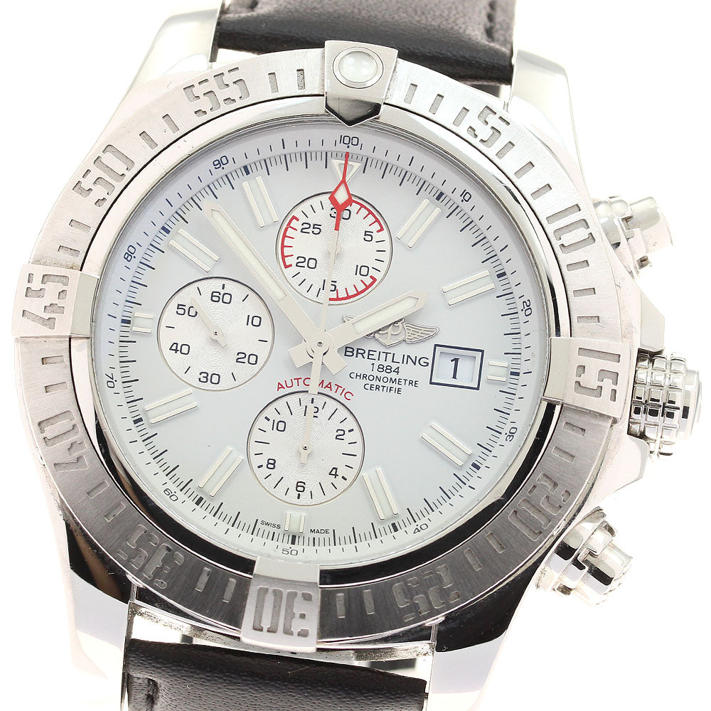 BREITLING A13371 Super Avenger II Date Chronograph Automatic Men's Watch (with box and warranty)