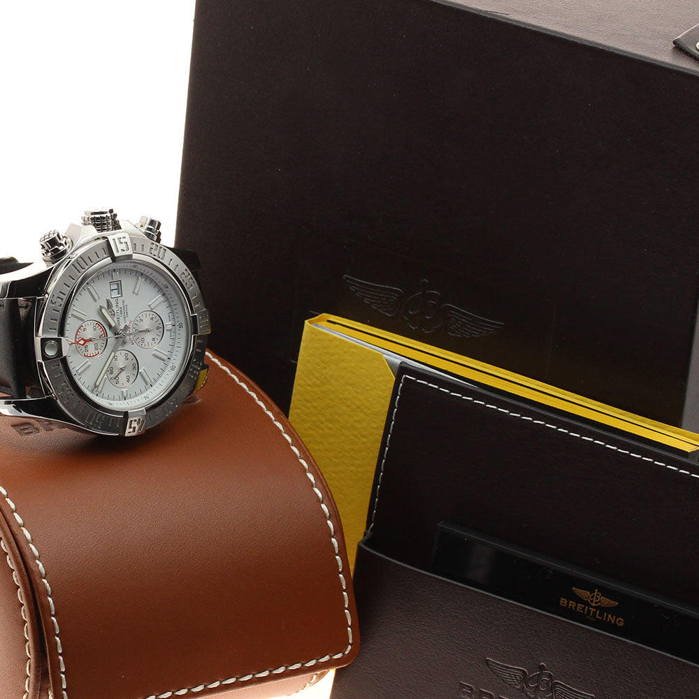 BREITLING A13371 Super Avenger II Date Chronograph Automatic Men's Watch (with box and warranty)
