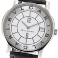 BVLGARI ST35S Solotempo Date Quartz Men's Watch Excellent Condition