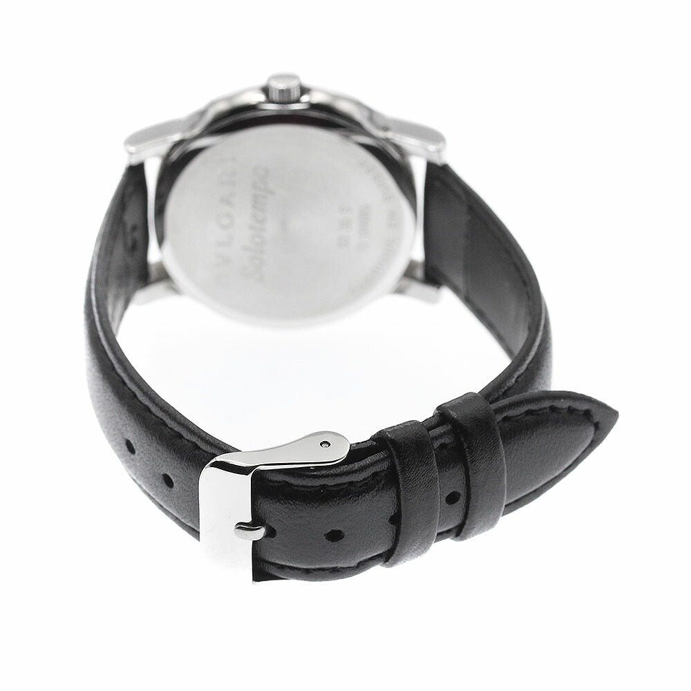 BVLGARI ST35S Solotempo Date Quartz Men's Watch Excellent Condition