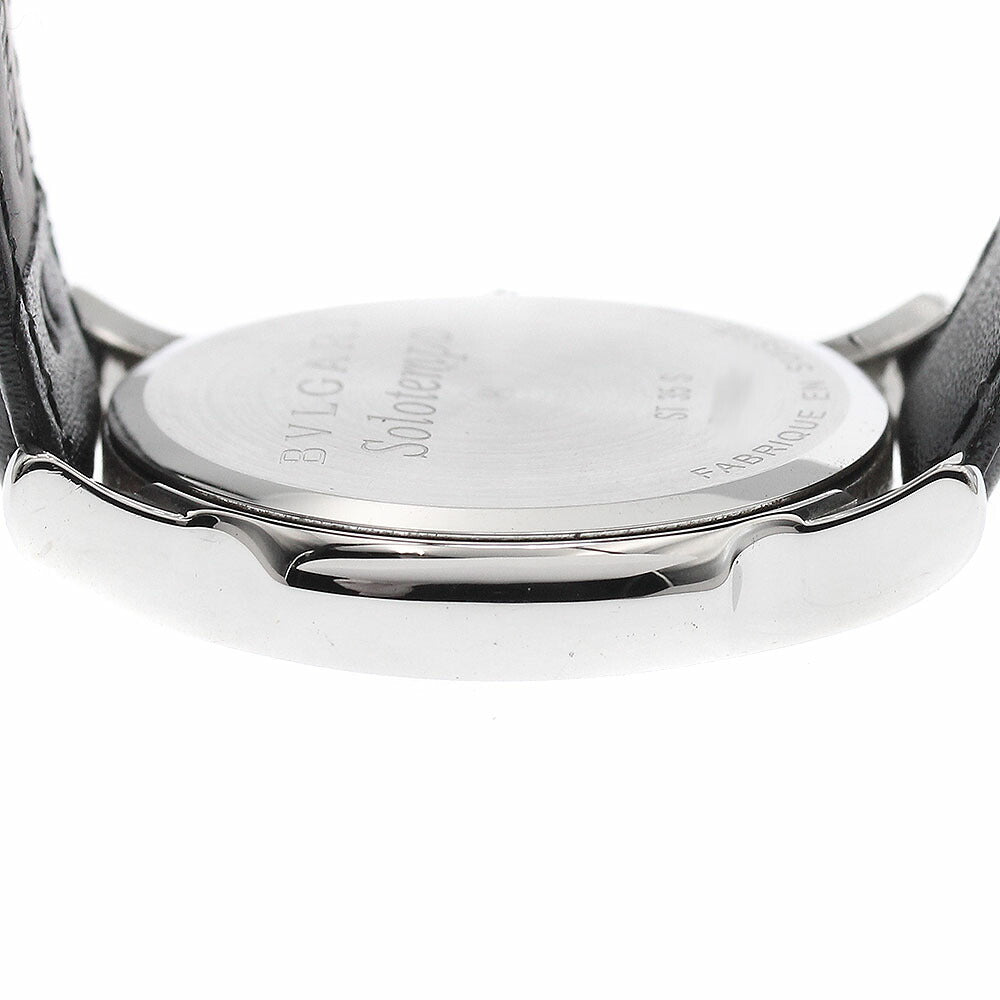 BVLGARI ST35S Solotempo Date Quartz Men's Watch Excellent Condition