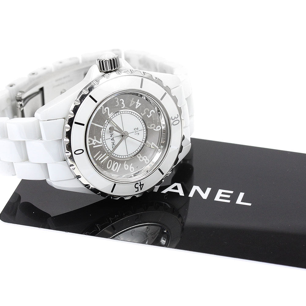 CHANEL H4861 J12 Mirror White Ceramic Quartz Women's Watch with Warranty Card
