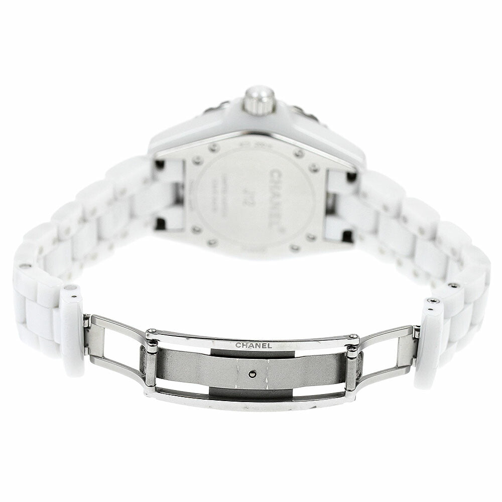 CHANEL H4861 J12 Mirror White Ceramic Quartz Women's Watch with Warranty Card