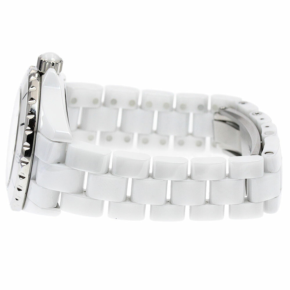 CHANEL H4861 J12 Mirror White Ceramic Quartz Women's Watch with Warranty Card