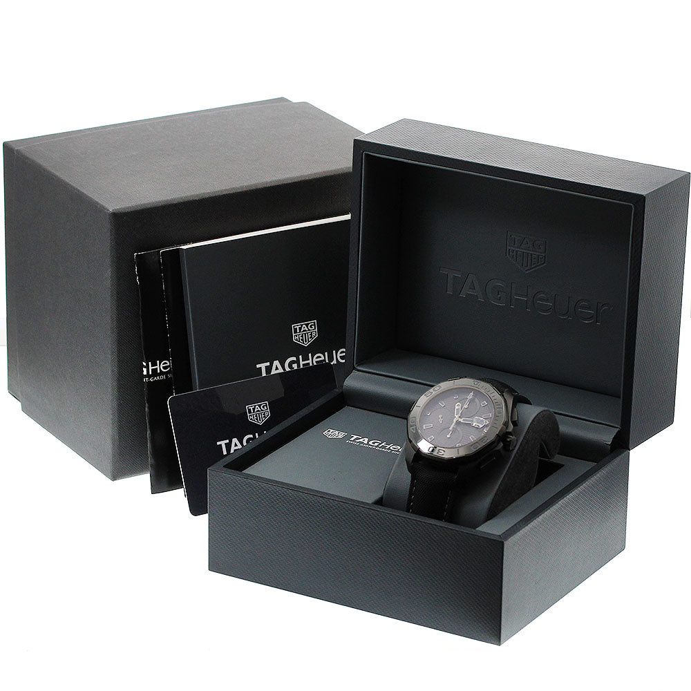 TAG Heuer CAY218B.FC6370 Aquaracer Black Phantom Caliber 16 Automatic Men's Watch Excellent Condition with Box and Warranty Card