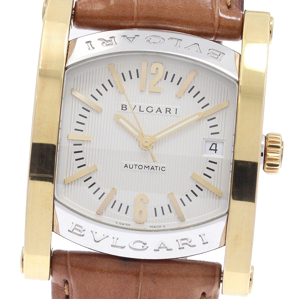 BVLGARI AA44SG Assioma Date Automatic Men's Watch with Box and Warranty Card