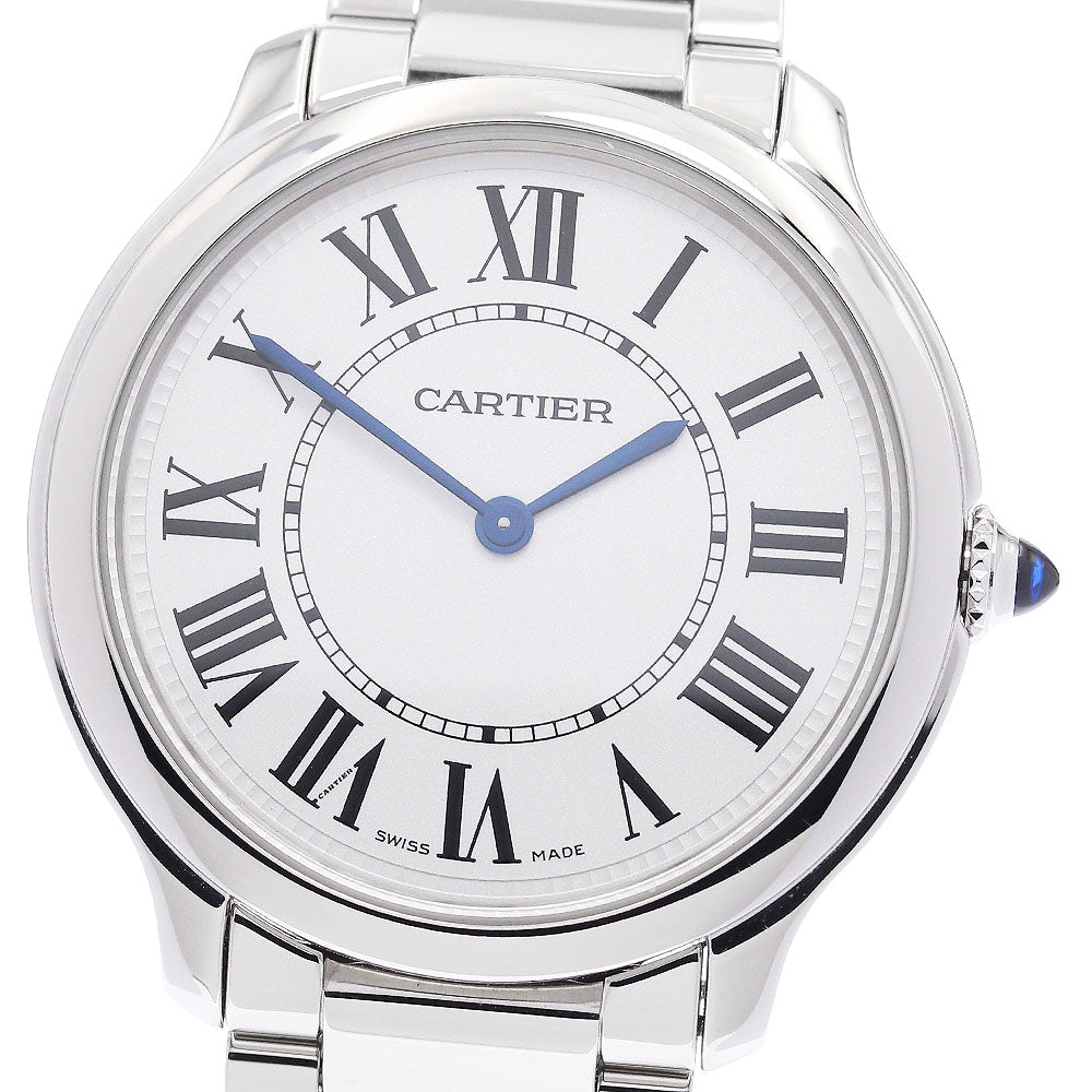 CARTIER WSRN0034 Ronde Must de 36mm Quartz Boys' Watch Excellent Condition with Box and Warranty Card