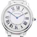 CARTIER WSRN0034 Ronde Must de 36mm Quartz Boys' Watch Excellent Condition with Box and Warranty Card