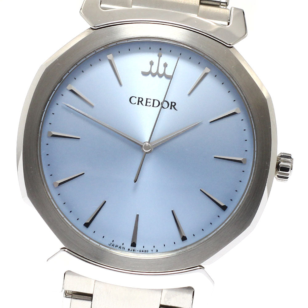 SEIKO GCAR063/8J81-0AS0 Credor Linealux Quartz Men's Watch Excellent Condition with Box