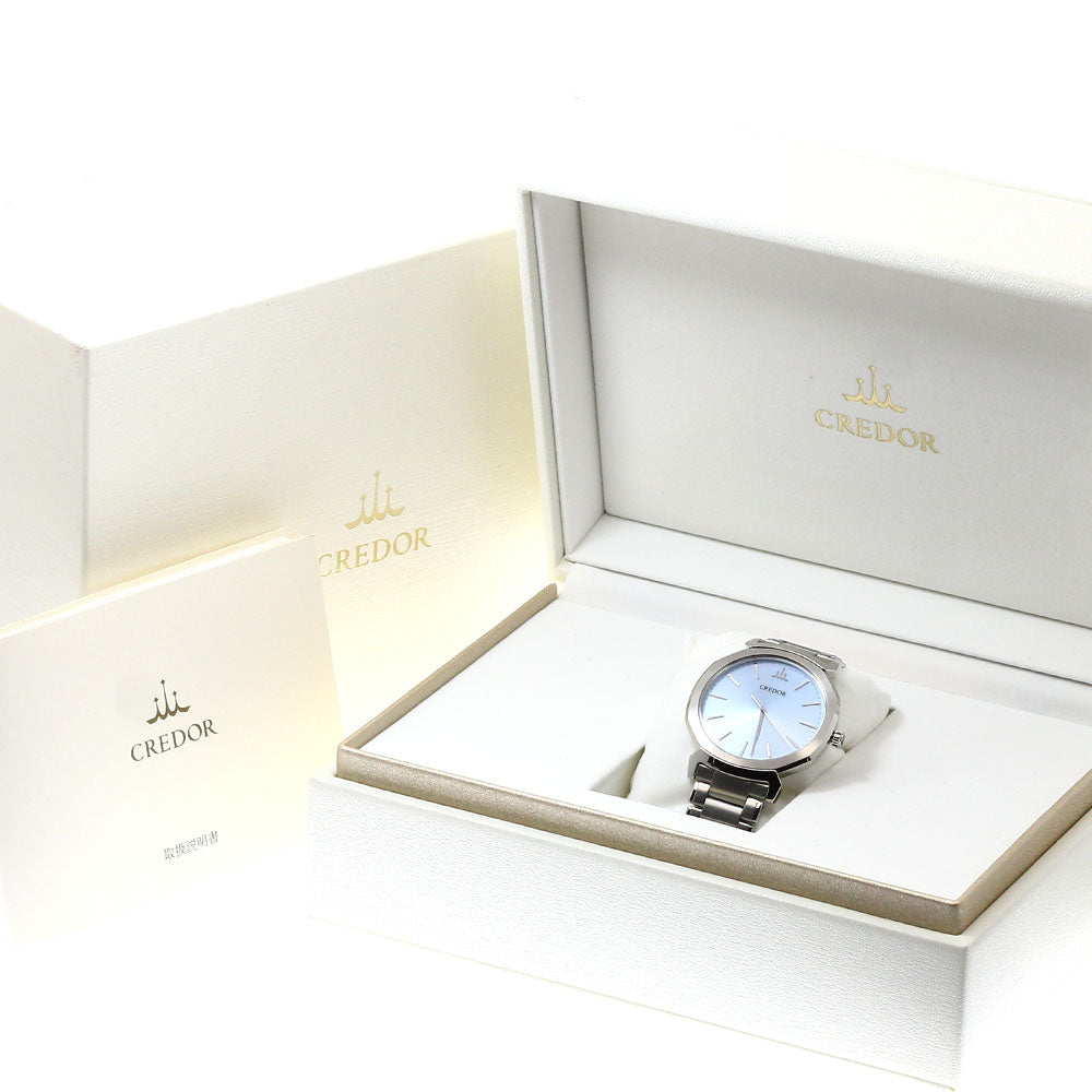 SEIKO GCAR063/8J81-0AS0 Credor Linealux Quartz Men's Watch Excellent Condition with Box
