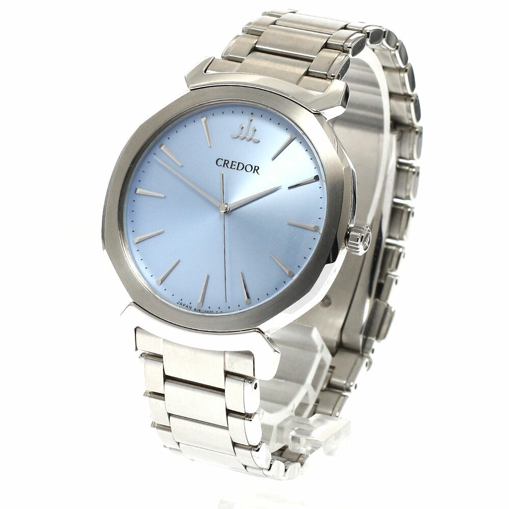SEIKO GCAR063/8J81-0AS0 Credor Linealux Quartz Men's Watch Excellent Condition with Box