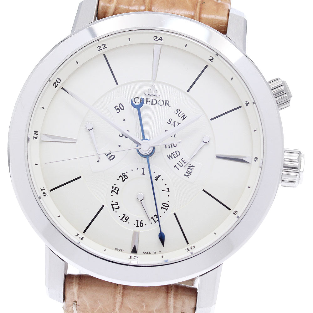 SEIKO GCBT997/4S76-00A0 Credor Node Day-Date Retrograde Power Reserve GMT Automatic Men's Watch