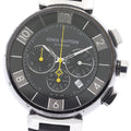 LOUIS VUITTON Q102U Tambour in Black Chronograph Automatic Men's Watch