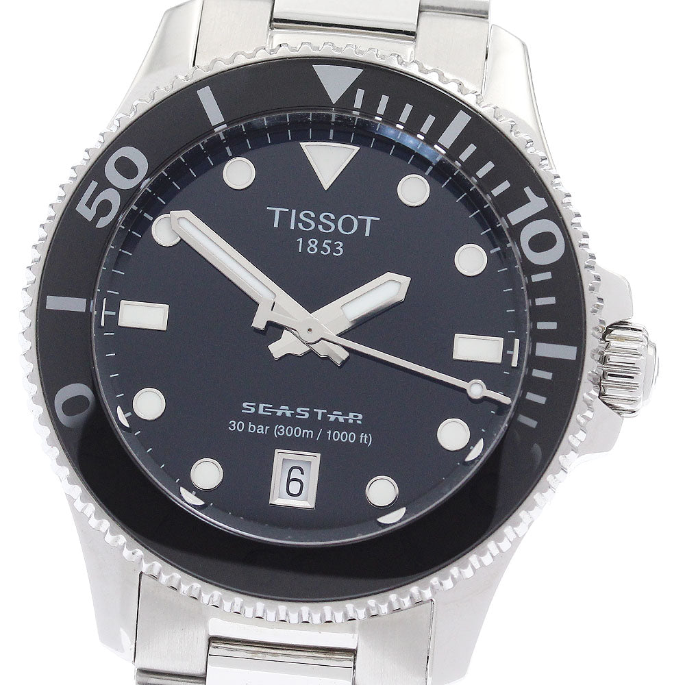TISSOT T120.210.11.051.00 Seastar 1000 Date Quartz Boys' Watch Excellent Condition with Inner Box and Warranty Card.