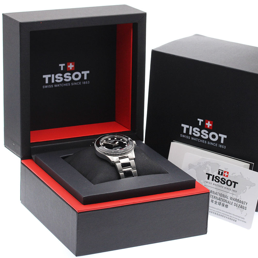 TISSOT T120.210.11.051.00 Seastar 1000 Date Quartz Boys' Watch Excellent Condition with Inner Box and Warranty Card.