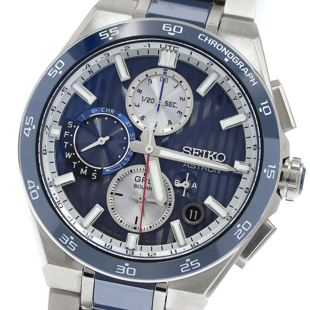 SEIKO SBXC181/5X83-0AA0-1 Astron Nextar GPS Solar Radio Controlled Men's Watch Excellent Condition with Box