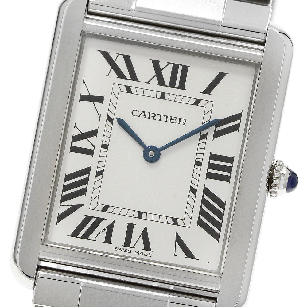 CARTIER W5200014 Tank Solo LM Quartz Men's Watch Excellent Condition with Warranty.