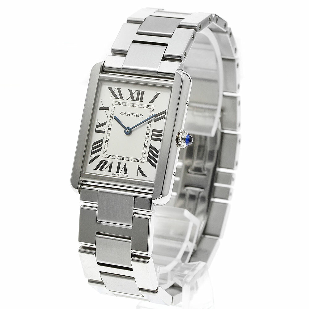 CARTIER W5200014 Tank Solo LM Quartz Men's Watch Excellent Condition with Warranty.