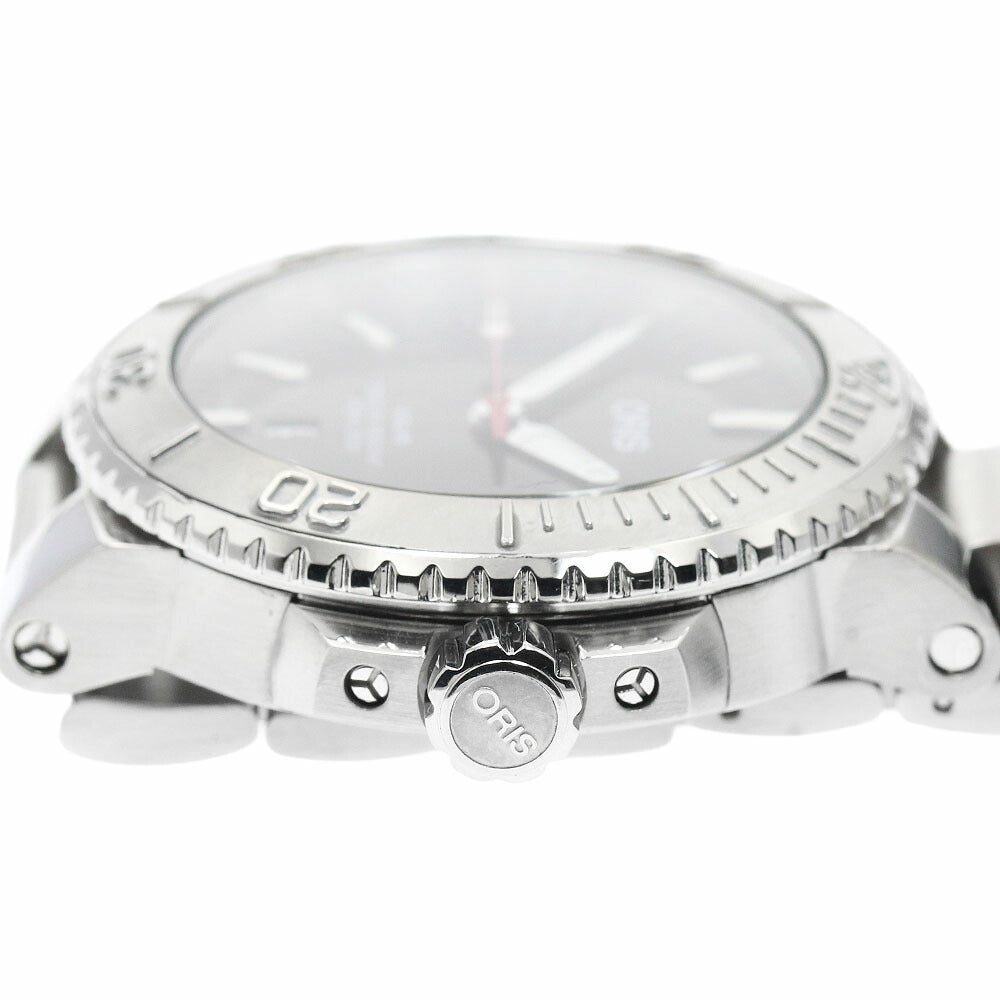 ORIS 01 733 7730 4153-07 Aquis Date Relief Automatic Men's Watch (Good Condition)