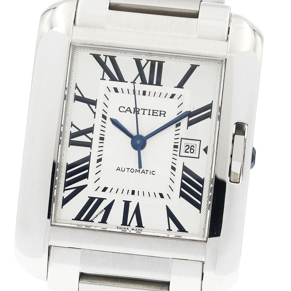CARTIER W5310009 Tank Anglaise LM Date Automatic Men's Watch