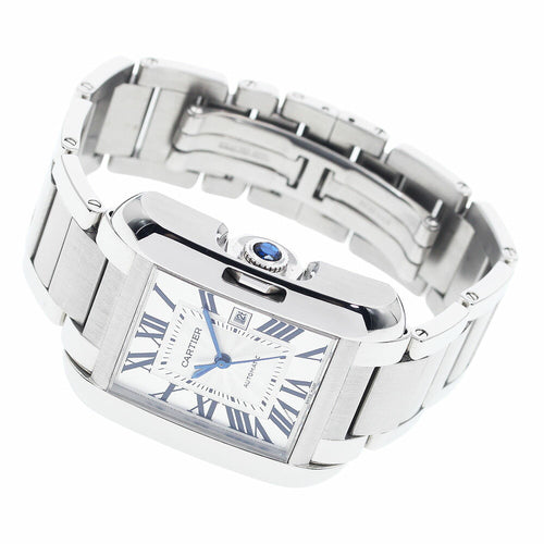 CARTIER W5310009 Tank Anglaise LM Date Automatic Men's Watch