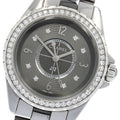 CHANEL H2565 J12 Chromatic Diamond Bezel 8P Quartz Ladies Watch (Good Condition)