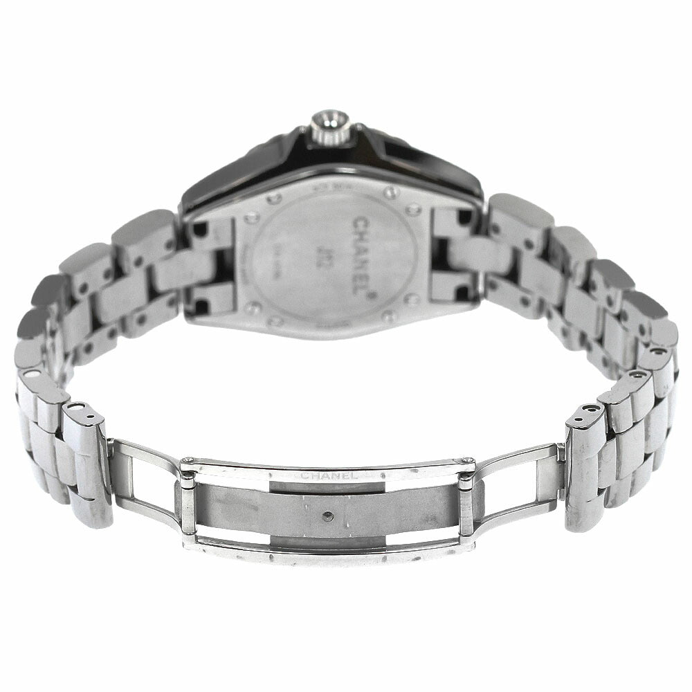 CHANEL H2565 J12 Chromatic Diamond Bezel 8P Quartz Ladies Watch (Good Condition)
