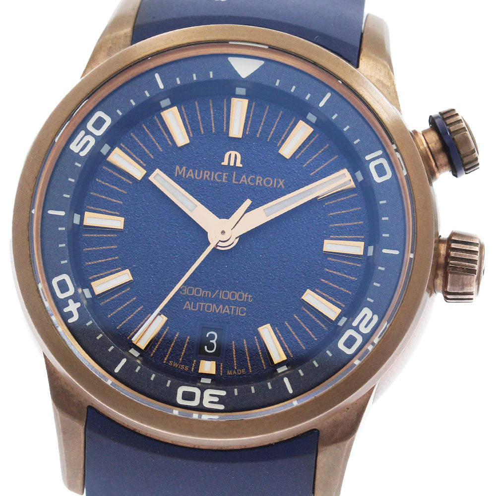 Maurice Lacroix PT6248-BRZ0B-430-4 Pontos S Diver Bronze Automatic Men's Watch Excellent Condition with Box and Warranty.