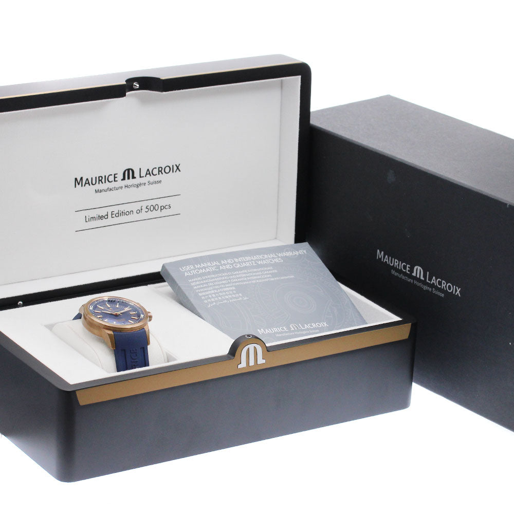 Maurice Lacroix PT6248-BRZ0B-430-4 Pontos S Diver Bronze Automatic Men's Watch Excellent Condition with Box and Warranty.