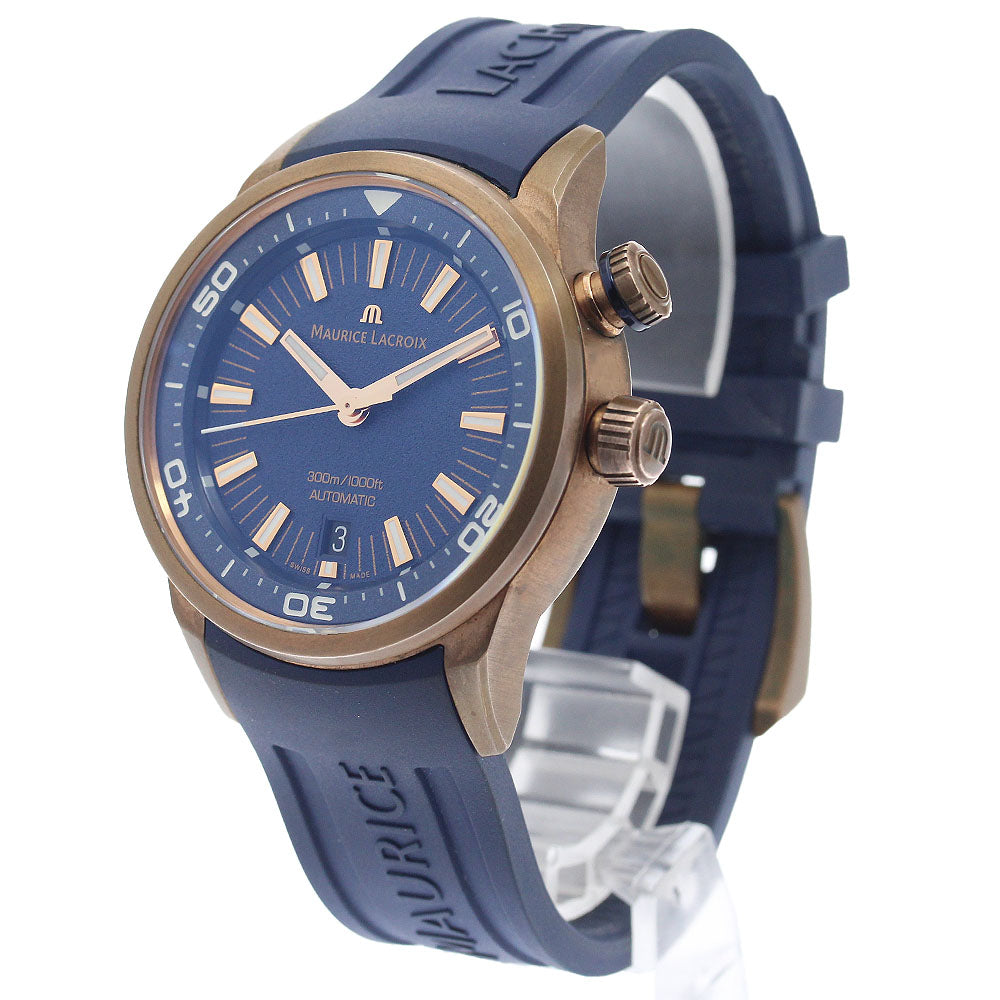 Maurice Lacroix PT6248-BRZ0B-430-4 Pontos S Diver Bronze Automatic Men's Watch Excellent Condition with Box and Warranty.