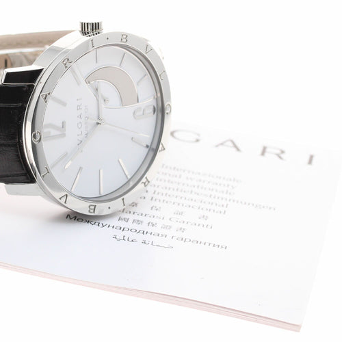 BVLGARI BB43SRM/101870 Bulgari Reserve de Marche manual winding men's watch excellent condition with warranty.