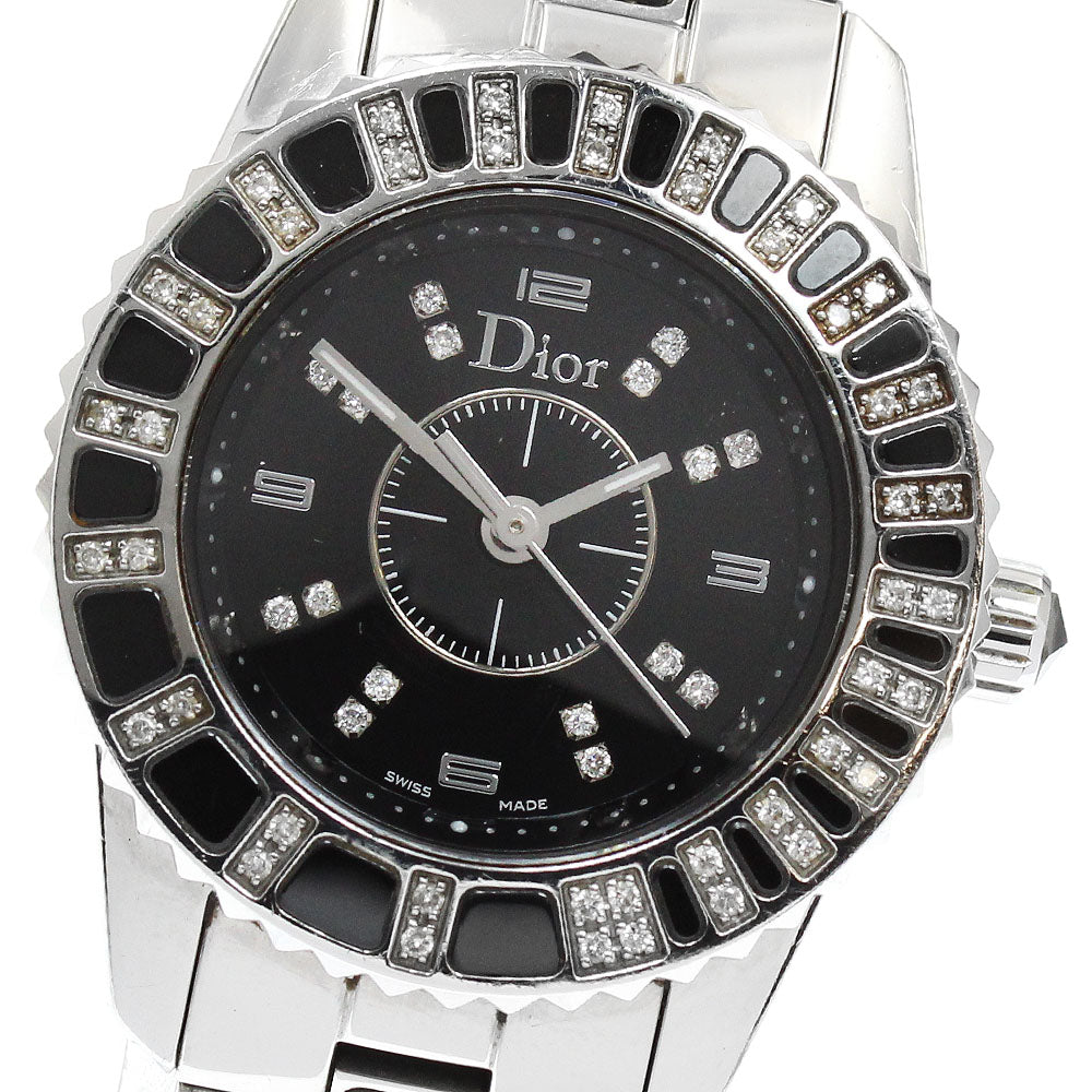 Dior CD112116 Crystal Diamond Bezel 16P Diamond Quartz Women's Watch