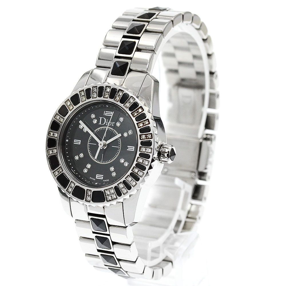 Dior CD112116 Crystal Diamond Bezel 16P Diamond Quartz Women's Watch