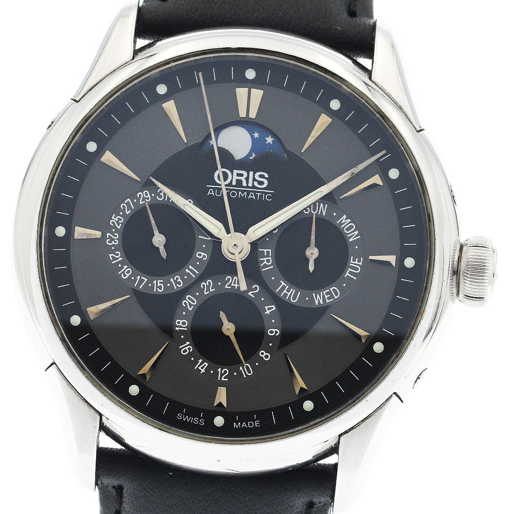 ORIS 7592 Artelier Complication Moonphase Day-Date Automatic Men's Watch with Warranty