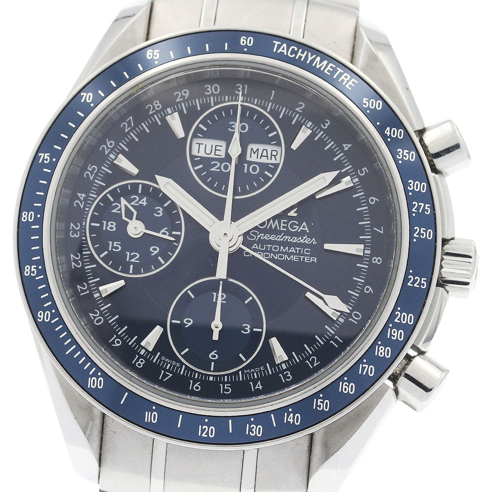 OMEGA 3222.80 Speedmaster Triple Calendar Chronograph Automatic Men's Watch with Warranty Card