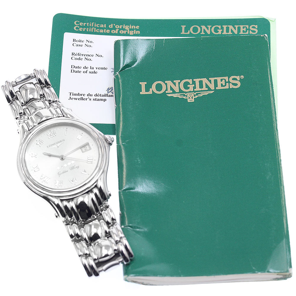 LONGINES L3.606.4 Golden Wing Date Quartz Men's Watch Excellent Condition with Warranty.