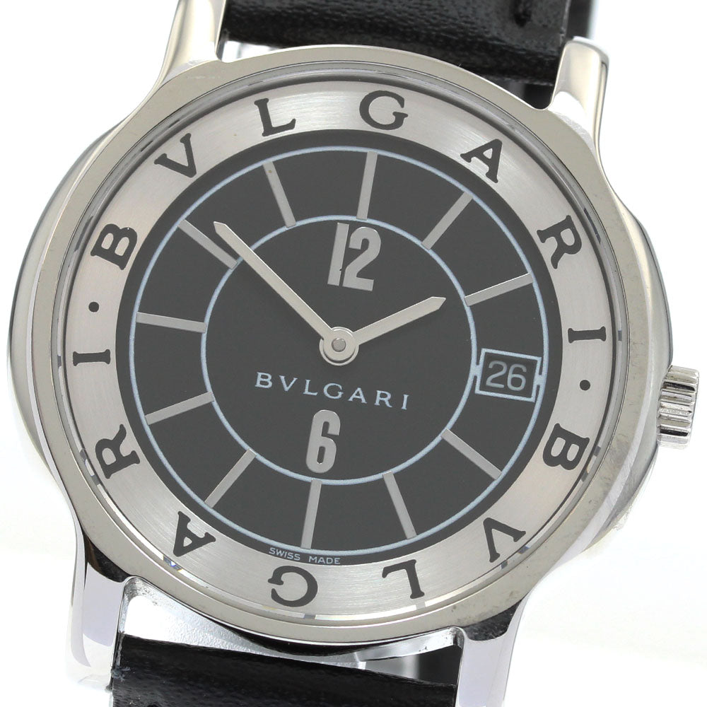 BVLGARI ST35S Solo Tempo Date Quartz Men's Watch with Warranty