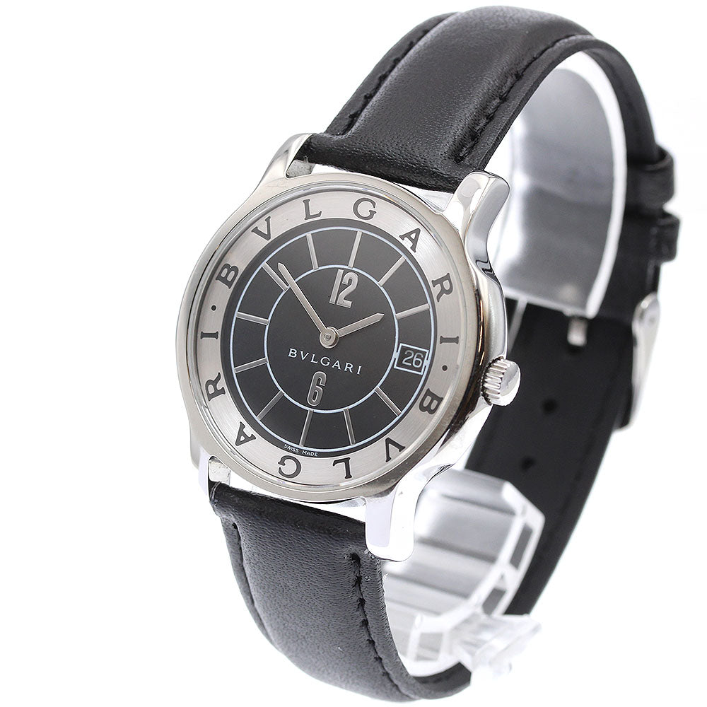 BVLGARI ST35S Solo Tempo Date Quartz Men's Watch with Warranty
